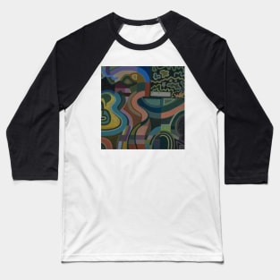 Oxford Landscape Abstract Painting Baseball T-Shirt